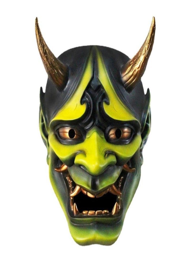 NOENNULL Halloween Mask - Japanese Hannya Mask, Resin Horror Ghost Face Mask Cosplay Ghostface Mask for Stage Performance Props Halloween Party Decor (C) - Image 1